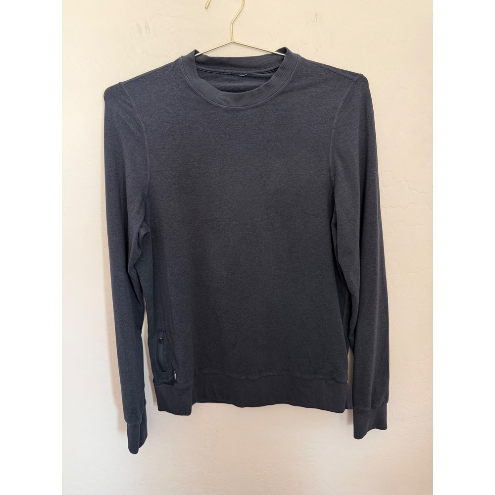 Vuori Ponto Performance Crewneck Pullover Charcoal Navy Heather Men's Sz Small